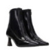 botin acharolado elastco con cremallera frontal linea dalia