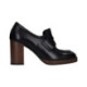 NeroGiardini mocasin con plataforma tacon 8 cm made in italy