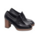 NeroGiardini mocasin con plataforma tacon 8 cm made in italy