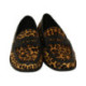 mocasin con corte piel print leo