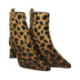 botin piel print lince con tacon cromado