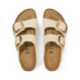 Birkenstock Arizona Big Buckle Nubuck Leather Ecru