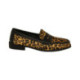 mocasin con corte piel print leo