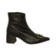 botin tacon 6 cm con aplique metal