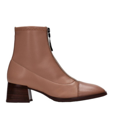 botin linea charlize con punta redonda y tacon 5cm caña strech con cremallera frontal piso amortigua