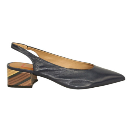 zapato  salon abierto talon con tacon fantasia de 4 cm modelo figata