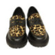 mocasin piso track combinado piel print leo