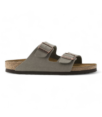 Birkenstock Arizona Birko Flor Nubuck Stone