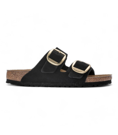 Birkensctock Arizona Big Buckle Nubuck Leather Black