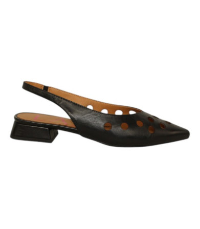 salon abierto talon tacon 3 con calados modelo yucca