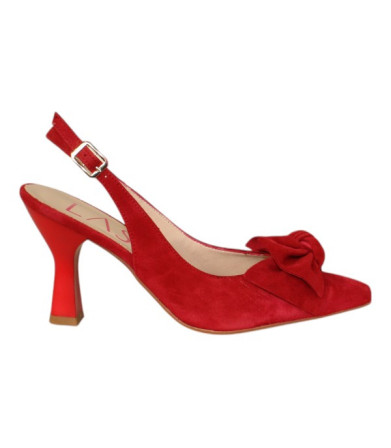 salon abierto piel ante con lazo y tacon 6cm modelo fiamma