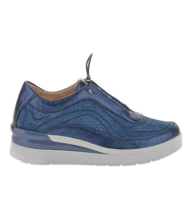Stonefly cream 38 laminated velour flag blue