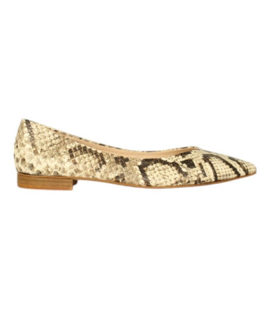 bailarina escotada con punta fina modelo chiffre piel print serpi