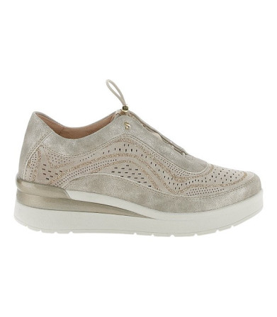 Stonefly cream 38 laminated velour brown
