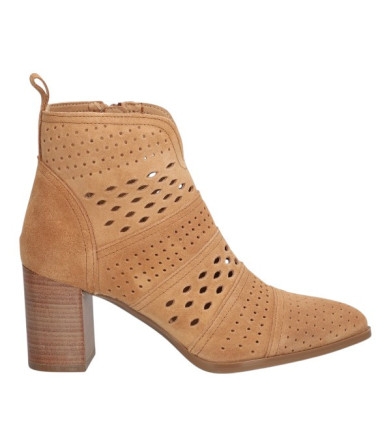 botin tacon 7 cm con calados