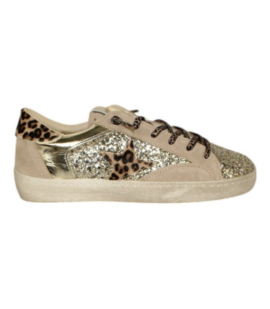 deportivo piso casco combinado con glitter