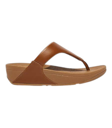 Fitflop LULU Leather Toe-Post Tan