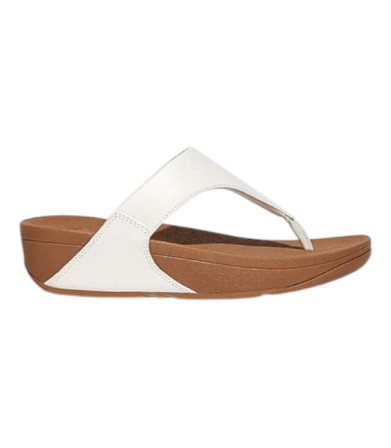 Fitflop LULU Leather Toe-Post Blanco