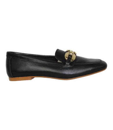 mocasin con estribo y punta cuadrada piel napa modelo koi fabricado en españa