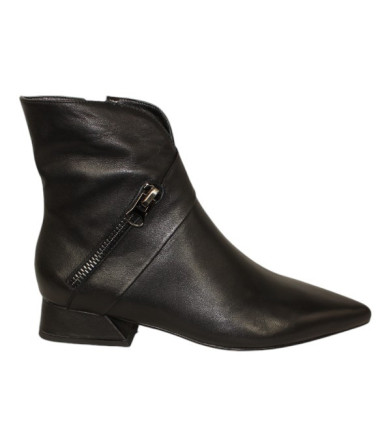 botin punta fina tacon 3 cm con adorno cremallera modelo adeshora