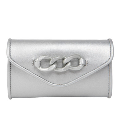 cartera metalizada cadena