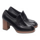 Nero Giardini mocasin con plataforma tacon 8 cm made in italy