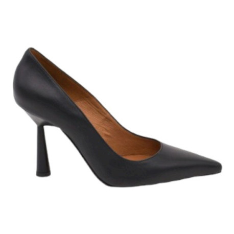 zapato salon con tacon efecto madera altura 8 cm fabricado en españa