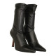 botin nappa elastica con tacon efecto madera de 8cm fabricado en españa