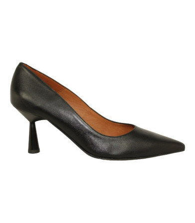 zapato tipo salon con tacon efecto madera 7cm fabricado en españa