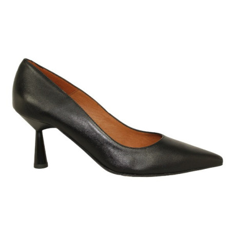 zapato tipo salon con tacon efecto madera 7cm fabricado en españa