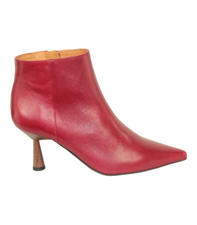 botin tobillero con tacon efecto madera altura 7cm fabricado en españa