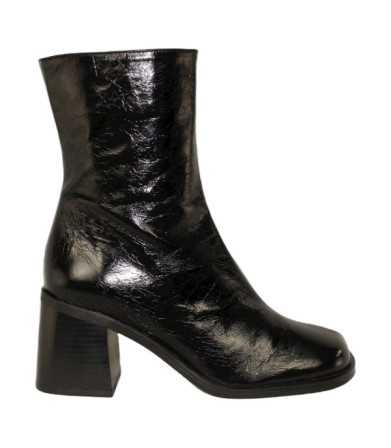 botin retro con piel efecto brillo fabricado en españa