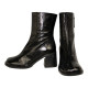 botin retro con piel efecto brillo fabricado en españa