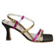 SANDALIA METALIAZADA MULTICOLOR