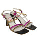 SANDALIA METALIAZADA MULTICOLOR