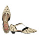 zapato pulsera central y abierto lateral con tacon 3cm piel fantasia circus