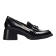 mocasin modelo kimba tacon piel florentic con adorno eslabon piso tecnologia fly fabricado en españa