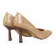zapato salon con tacon geometrico efecto madera de 7cm