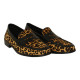 mocasin con corte piel print leo