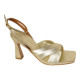 sandalia tacon 7cm con tiras  tubulares cruzadas
