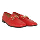 mocasin con punta cuadrada con eslabon metal