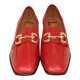 mocasin con punta cuadrada con eslabon metal