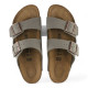 Birkenstock Arizona Birko Flor Nubuck Stone