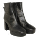 botin con punta cuadrada y tacon 9 cm con plataforma de 2 cm fabricado en españa
