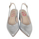 salon abierto tacon 6cm piel metalizada modelo livia