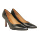 zapato salon con tacon geometrico efecto madera de 7cm