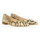 bailarina escotada con punta fina modelo chiffre piel print serpi