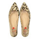 bailarina escotada con punta fina modelo chiffre piel print serpi