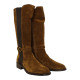 bota con aplique y elastico lateral linea coutoure fabricada en españa