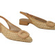 zapato tacon 2 cm combinado efecto rejilla modelo bro5260